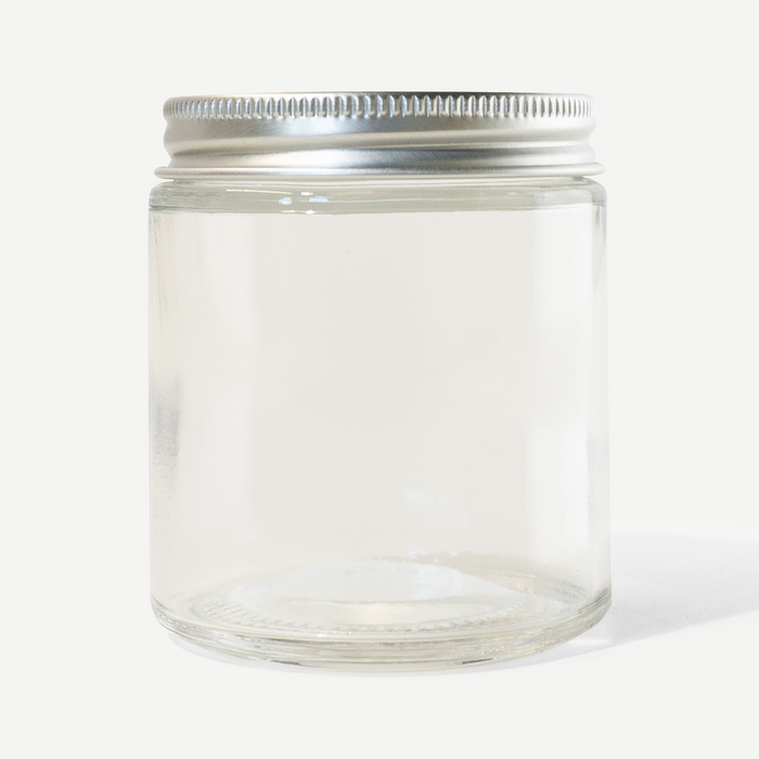 Glass Jar with aluminum lid