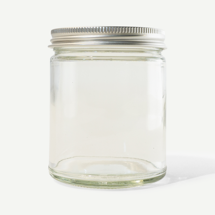 Glass Jar with aluminum lid