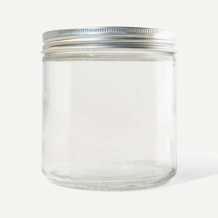 Glass Jar with aluminum lid