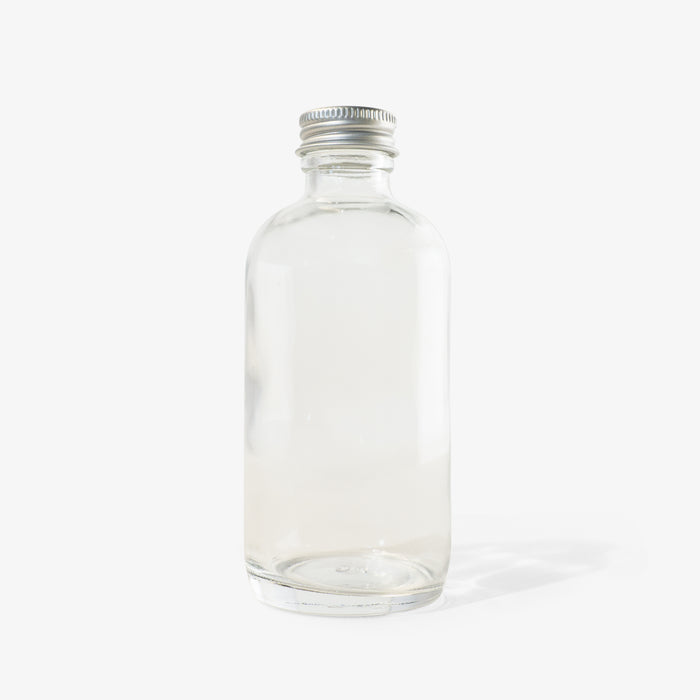 Buy Glass Ideas Glass Bottle - Plain White With Metal Cap Online